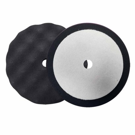 SUPERIOR PADS AND ABRASIVES 8 Inch Buffing Foam Pad for Finishing (Black) PFB08